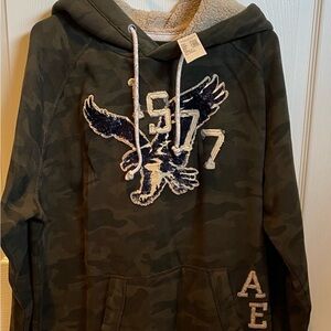 Men's American Eagle fleece lined hoodie